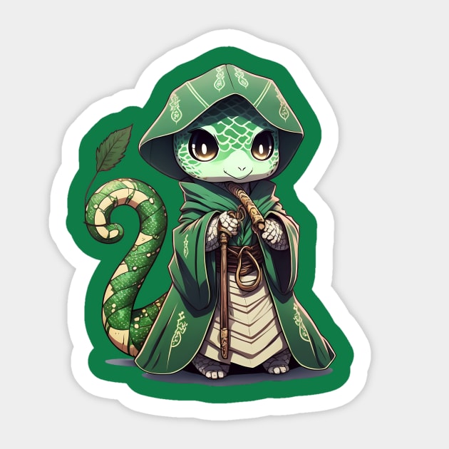 Snake from Wizard School Sticker by Vaelerys